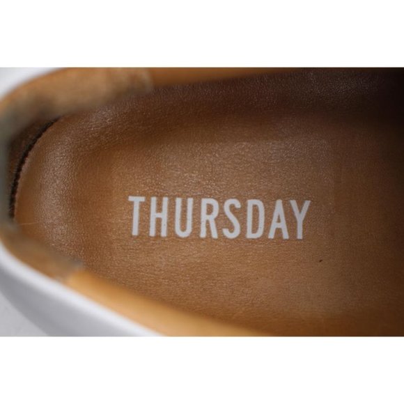 Thursday Everyday Shoes Men's Size 13 White Leather Low Top Sneakers - Picture 10 of 10